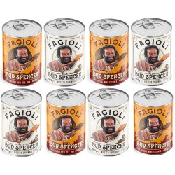 Fagioli alla Bud Spencer - 4 Barattoli ORIGINAL e 4 Barattoli NERI TEX MEX da 400gr